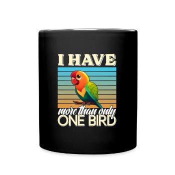 Liebesvogel J’ai plus d’un perroquet oiseau - Mug uni - noir - Devant