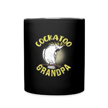 Cockatoo Grandpa Bird Lover Cockatoos Men - Full Colour Mug - black - Front