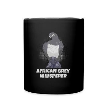 Perroquet Gris Chuchoteur Africain Chuchoteur Gris - Mug uni - noir - Devant