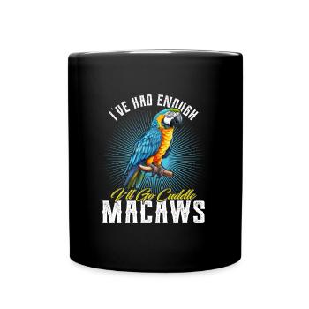 Ara Vogel J’en ai assez d’aller câliner des aras - Mug uni - noir - Devant