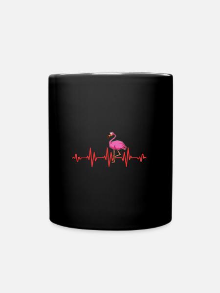 Flaminog Herzklopfen Flamingo Frauen Outfit - Tasse einfarbig - Schwarz