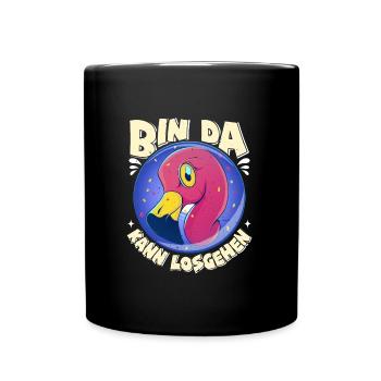 Fête Flamingo Je suis prêt à partir Femmes - Mug uni - noir - Devant