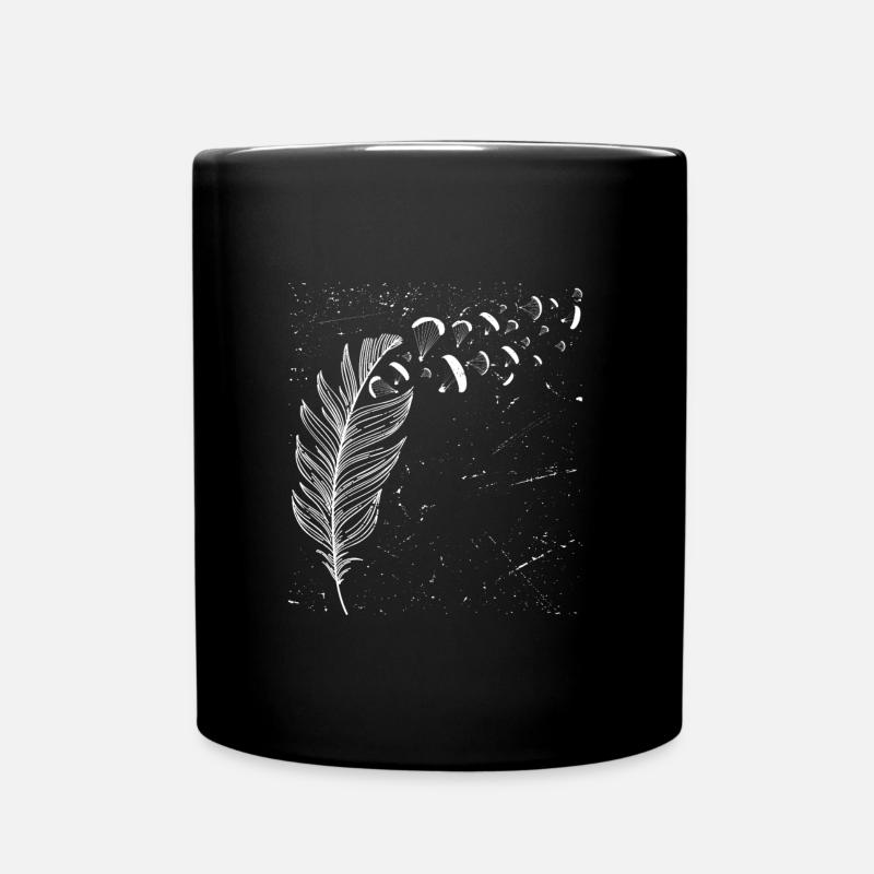 Gleitschirmflug Pusteblume Paragliding Piloten - Tasse einfarbig - Schwarz