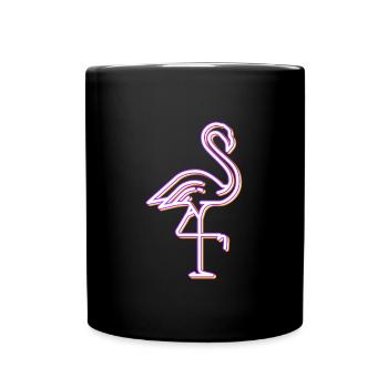 Flamant rose tenue femme flamants roses vie - Mug uni - noir - Devant