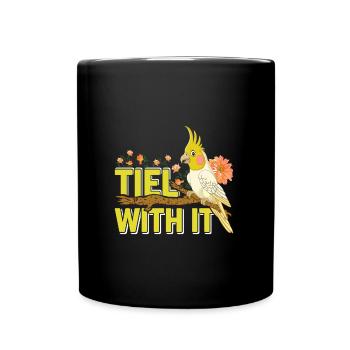 Cockatiel Tiel avec elle Bird Friend Perruche - Mug uni - noir - Devant