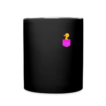 Chemise canard canard canard éventail canard oiseaux canards canards - Mug uni - noir - Devant