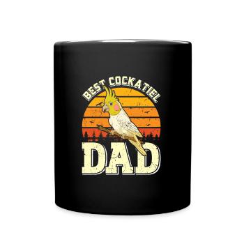 Papa Best Cockatiel Papa Perruche Oiseau Ami - Mug uni - noir - Devant