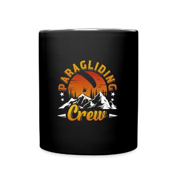 Paragliding Crew Gleitschirmfliegen Paraglider - Full Colour Mug - black - Front