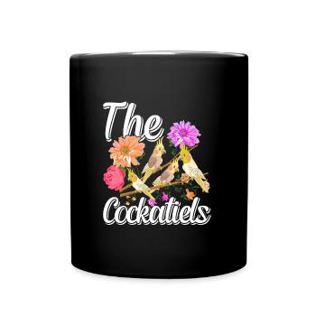 Perruches Les Cockatiels Amateurs d’oiseaux - Mug uni - noir - Devant