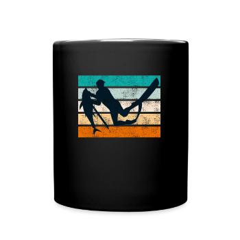 Spearfishing Dive Fischjagd Speerfischer - Tasse einfarbig - Schwarz - Vorne