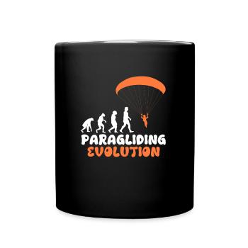 Paragliding Evolution Paraglider Girls - Full Colour Mug - black - Front