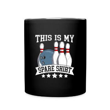 Tenue de bowling Ceci est ma chemise de rechange Bowlen - Mug uni - noir - Devant