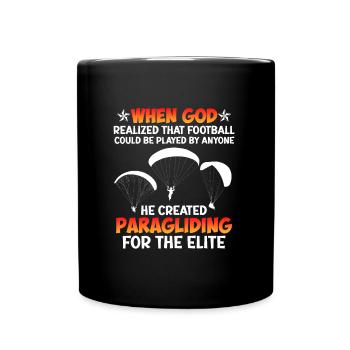 Paragliding paragliding for the elite - Full Colour Mug - black - Front