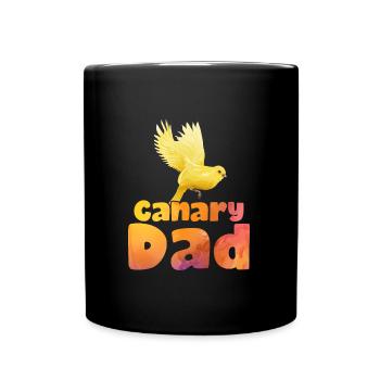 Papa Canaries Amoureux des oiseaux Papas - Mug uni - noir - Devant