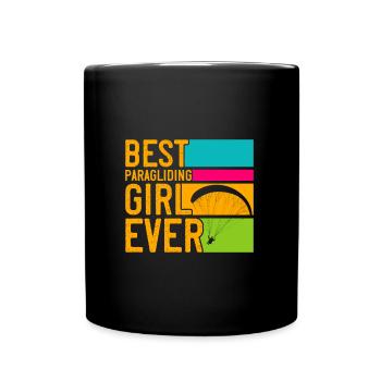 Meilleure fille de parapente Gleitschirmfliegen - Mug uni - noir - Devant