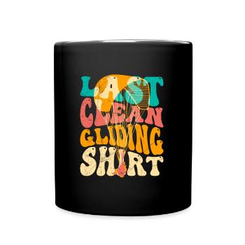 Gleitschirmfliegen Last Clean Gliding Shirt - Tasse einfarbig - Schwarz - Vorne