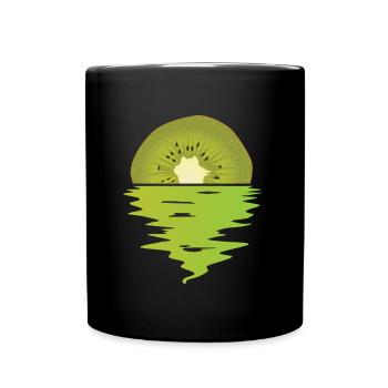 Kiwi Ocean - Tasse einfarbig - Schwarz - Vorne