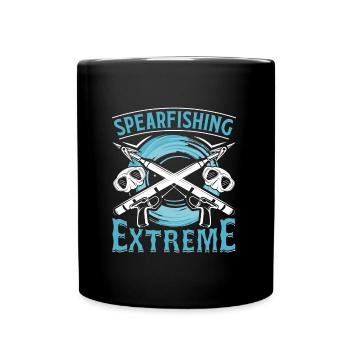 Spearfishing Extreme Dive Spearfisher Harpoon - Full Colour Mug - black - Front