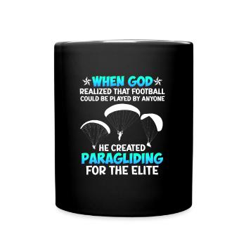 Paragliding paragliding for the elite - Full Colour Mug - black - Front