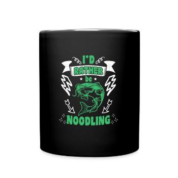 Catfish Angler Je préfère être Noodling Flathead Fish - Mug uni - noir - Devant