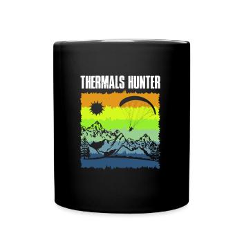 Thermal fighters paragliders pilots pilots - Full Colour Mug - black - Front