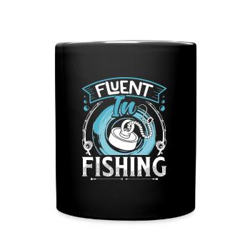 Magnetfischer Fluent in Magnet Fishing Schatzsuche - Tasse einfarbig - Schwarz - Vorne