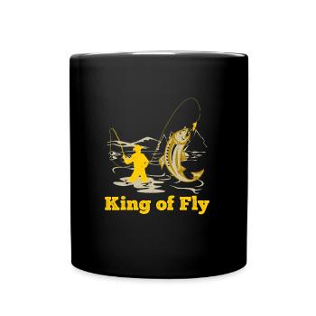 Fly Angler King of Fly fishing Fly Fishing - Mug uni - noir - Devant