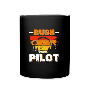 Paraglider Bush Pilot Gleitschirmflieger - Full Colour Mug - black - Front
