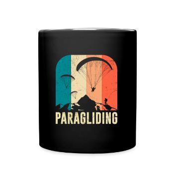 Paragliding, sport flying, paragliding - Full Colour Mug - black - Front