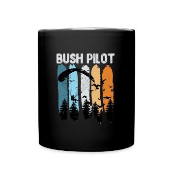Paraglider Break Pilot Funny Paragliding - Full Colour Mug - black - Front