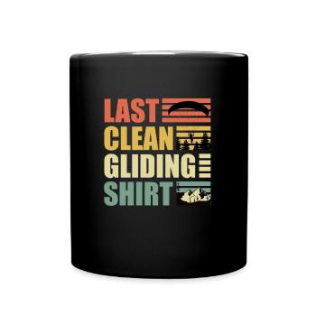 Gleitschirmflieger Last Clean Gliding Shirt - Tasse einfarbig - Schwarz - Vorne