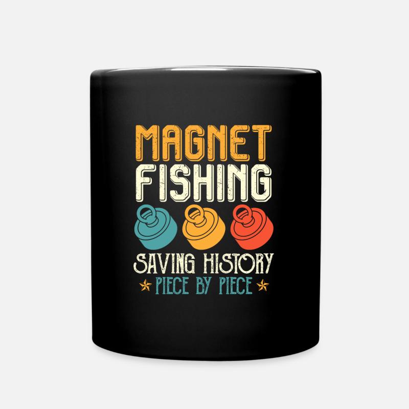 Magnet Pêche Sauver l’histoire Magnet Pêcheurs - Mug uni - noir