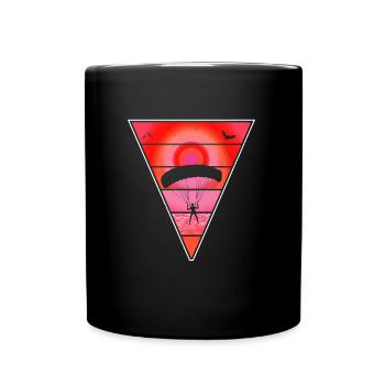 Chemise de pilote de parapente de parapente - Mug uni - noir - Devant