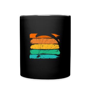 Paragliders Mountaineering Paragliding - Full Colour Mug - black - Front