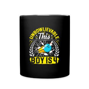 B-Day Unbowlievable This Boy est 4 Bowling - Mug uni - noir - Devant