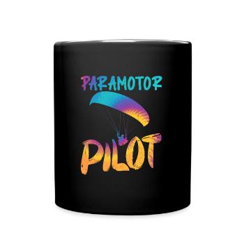 Chemise Parapente Pilote Parapente - Mug uni - noir - Devant