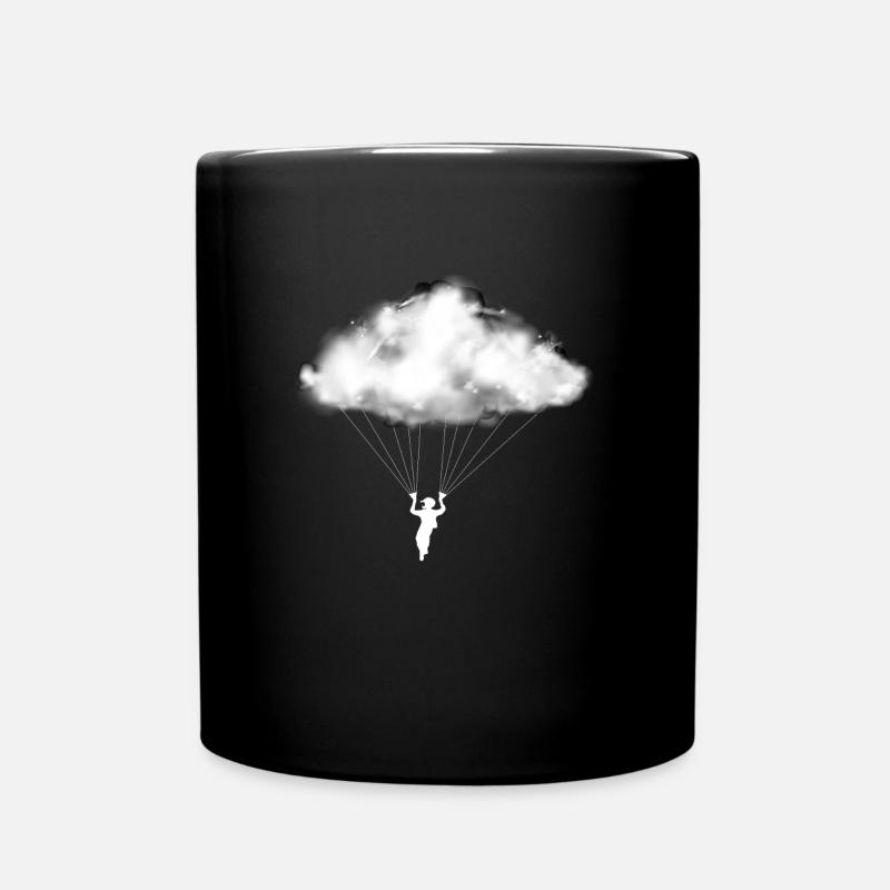 Parapente Cloud Parapente Montagnes - Mug uni - noir