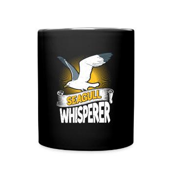 Mouettes Chuchoteurs Amoureux des oiseaux Oiseaux Oiseaux - Mug uni - noir - Devant