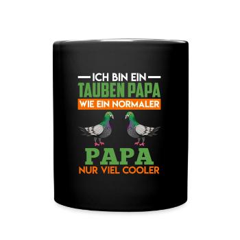 Pigeons Daddy Pigeon Loover Shirt Men - Full Colour Mug - black - Front
