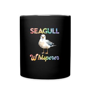 Mouettes, Chuchoteurs d’oiseaux, Amateurs d’oiseaux, Oiseaux marins, Mouettes - Mug uni - noir - Devant
