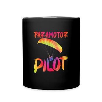 Chemise Parapente Pilote Parapente - Mug uni - noir - Devant