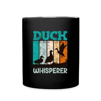 Ducks, Whisperers, Duck Keepers, Duck Lovers - Full Colour Mug - black - Front