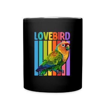 Inséparables Perroquets Amis Oiseaux Amis Oiseaux - Mug uni - noir - Devant