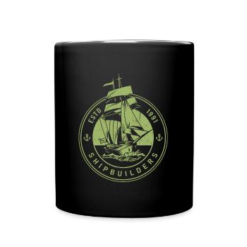 T-shirt graphique maritime - Mug uni - noir - Devant