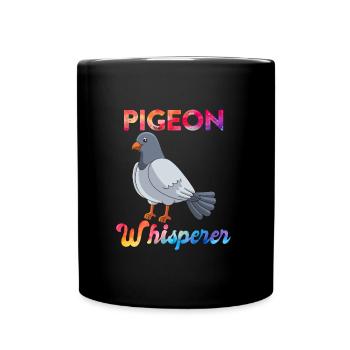 Pigeons Whisperers Pigeon friends Pigeon breeding - Full Colour Mug - black - Front