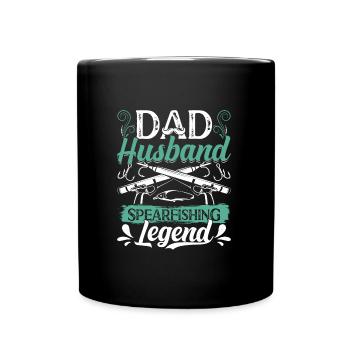 Papa Mari Légende de la chasse sous-marine Pères Maris - Mug uni - noir - Devant