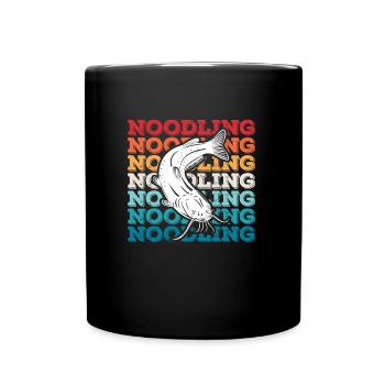 Noodler Catfish Noodling Expert Flathead Fish - Full Colour Mug - black - Front