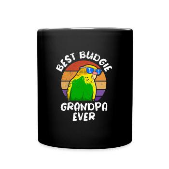 Opa Meilleur grand-père perruche jamais Wellensittich - Mug uni - noir - Devant