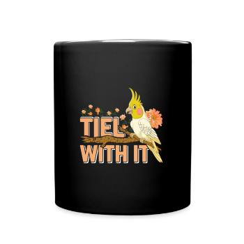 Cockatiel Tiel avec elle Bird Friend Perruche - Mug uni - noir - Devant