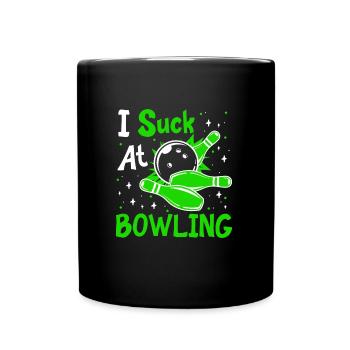 Chemise Bowling Lustig I Suck at Bowling Bowlen - Mug uni - noir - Devant